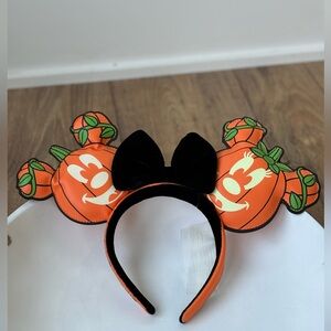 Disney Loungefly Mick-O-Lantern *Glow in the Dark* Headband 🧡🖤🧡🖤